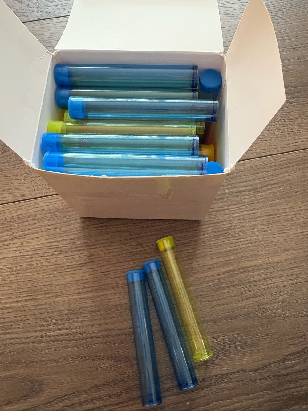 Plastic Test Tube Set with Caps - Picture 1 of 1